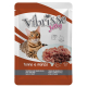 VIBRISSE GATO POUCH ATUN Y TERNERA EN GELATINA 70g
