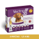 VECTRA 3D SPOT-ON PERROS 1,5-4KG 3 PIPETAS