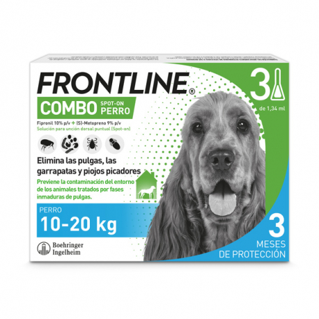 FRONTLINE COMBO PERRO 10-20KG 3 PIPETAS