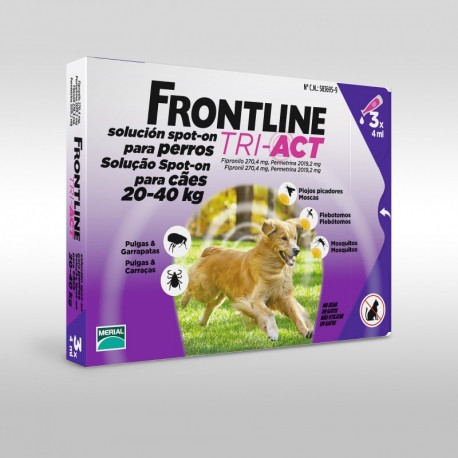 FRONTLINE TRI-ACT L 3 PIPETAS (20-40KG)