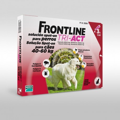 FRONTLINE TRI-ACT XL 6 PIPETAS (40-60KG)