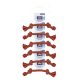 RISTRA CUERDA DENTAL BICOLOR 15cm-30gr NARANJA UMV 6uds