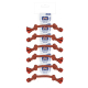 RISTRA CUERDA DENTAL BICOLOR 35cm-180gr NARANJA UMV 6uds