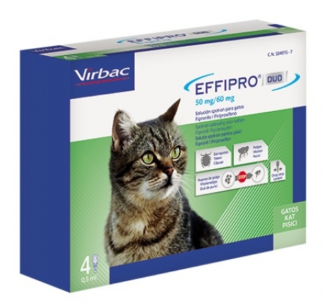 EFFIPRO DUO GATO SPOT-ON 60 MG 4 PIPETAS