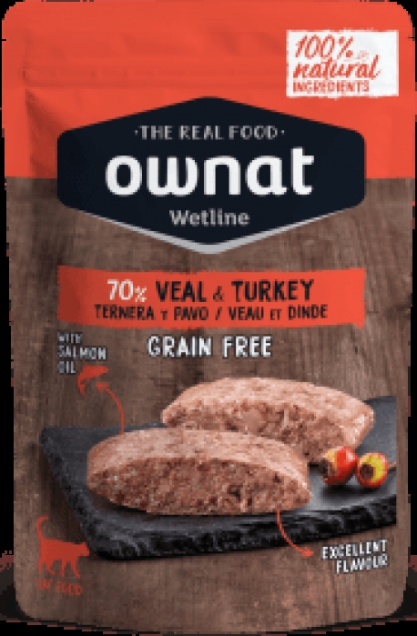 OWNAT GATO WETLINE VEAL&TURKEY 12X85G