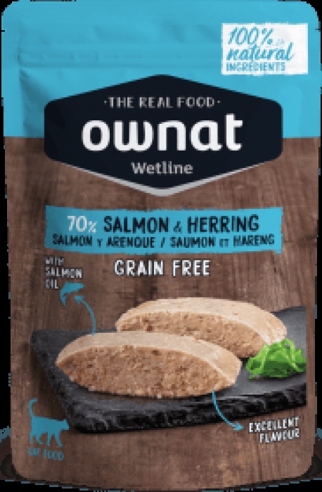 OWNAT GATO WETLINE SALMON&HERRING 12X85G