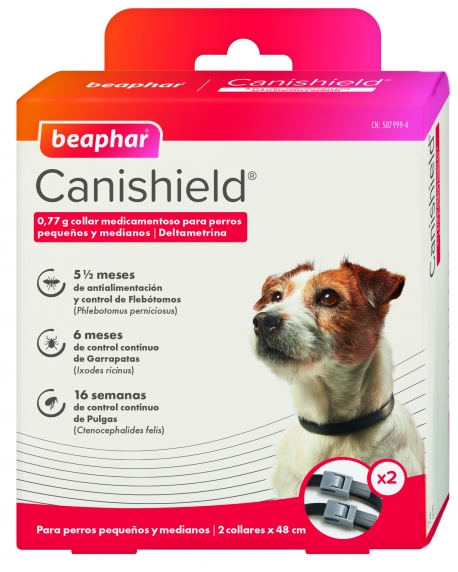 COLLAR CANISHIELD PERRO 2 COLLARES X 48CM 