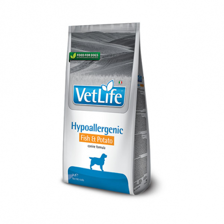 VETLIFE DOG HYPO PESCADO,PATATA 2KG