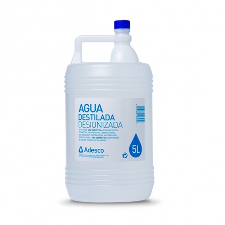 AGUA DESTILADA DESIONIZADA 5L 