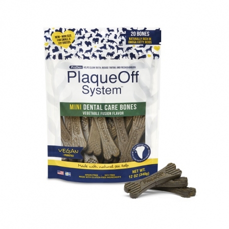 PLAQUEOFF MINI DENTAL CARE BONES VEGGIE 340G