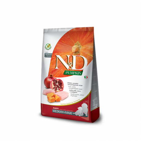 N&D PUMPKIN PUPPY MED/MAXI POLLO 12KG