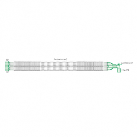 CIRCUITO RESPIRATORIO COMPACT 22MM / 2M 1UD