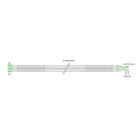 CIRCUITO RESPIRATORIO COMPACT 15MM / 2M 1UD