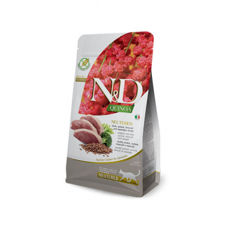 N&D QUINOA CAT NEUTERED PATO 1,5KG