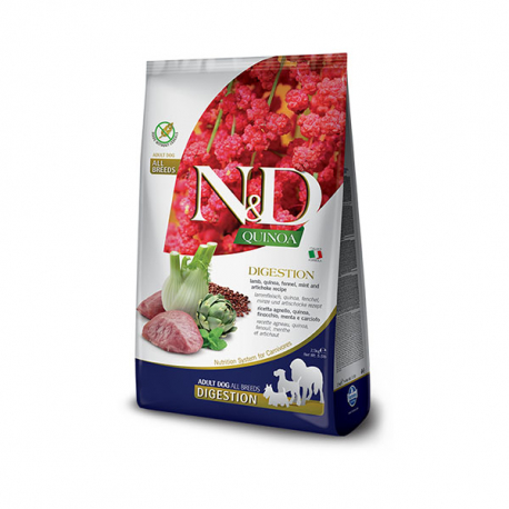 N&D QUINOA DOG DIGESTION CORDERO 7KG