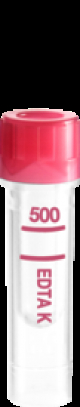 MICROVETTE 500 EDTA ROJO 100UD