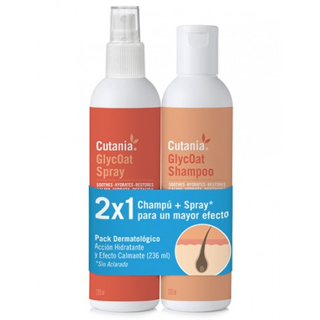 PACK CUTANIA GLYCOAT CHAMPU + SPRAY 355ML