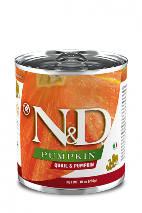 N&D PUMPKIN DOG CODORNIZ 6X285G