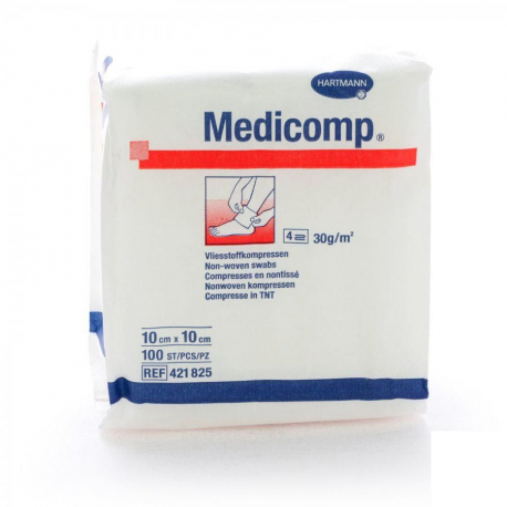 MEDICOMP GASAS NON WOVEN 5X5CM 100UD 