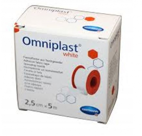 OMNIPLAST ESPARADRAPO TELA BLANCO 1,25CMX5M 1UD