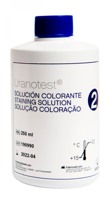 URANOTEST SOLUCION COLORANTE 2 AZUL 250ML