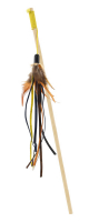 JUGUETE DE GATO VARA CON PLUMA 45CM 3UD