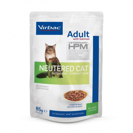 ADULT NEUTERED CAT SALMON 12 X 85G HPM