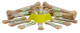 HUESO KING BONE 25CM   240GR   10UDS