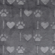 MANTA I LOVE PAWS 100x70cm