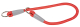 COLLAR ESTRANGULADOR DYNAMIC ROJO 12MM-60CM