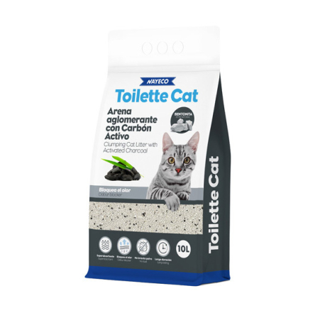 ARENA BENTONITA TOILETTE CAT CARBON ACTIV10L/8,5KG