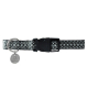 COLLAR MAC LEATHER CROSS NEGRO 15mm x 26-40cm
