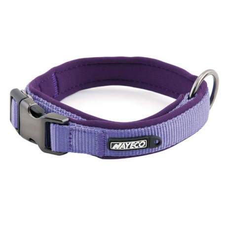 COLLAR NEOPRENO LILA 20mm x 35-45cm
