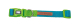 X-TRM DOBLE PREMIUM COLLAR TURQUESA-VERDE 48-66cm x 2,5cm
