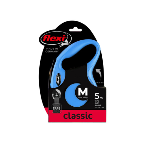 FLEXI CLASSIC, M, CORDON, 5m, HASTA 20Kg, AZUL