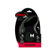 FLEXI CLASSIC, M, CORDON, 5m, HASTA 20Kg, NEGRO
