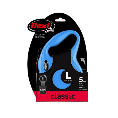 FLEXI CLASSIC, L, CINTA, 5m, HASTA 50Kg, AZUL