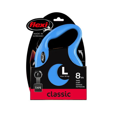 FLEXI CLASSIC, L, CINTA, 8m, HASTA 50Kg, AZUL
