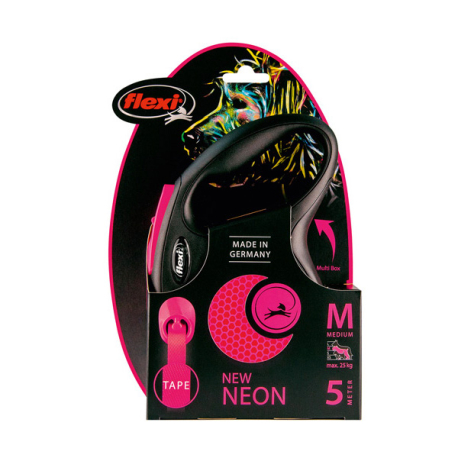 FLEXI NEON ROSA, M, CINTA, 5m, HASTA 25Kg
