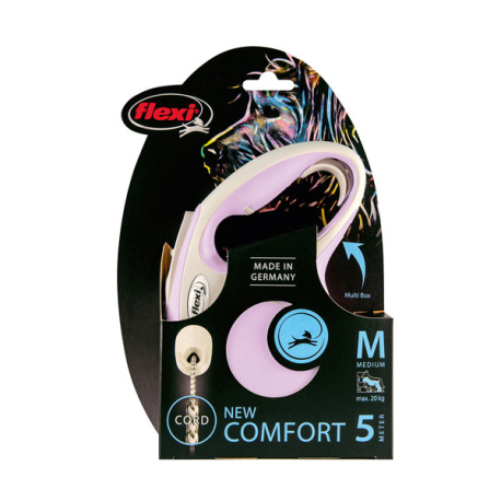 FLEXI COMFORT, M, CORDON, 5m, HASTA 20Kg, ROSA
