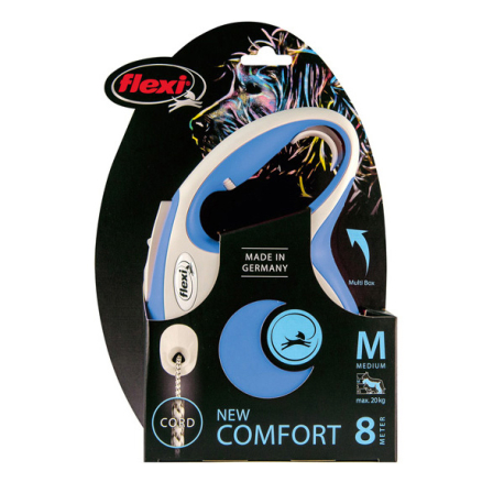 FLEXI COMFORT, M, CORDON, 8m, HASTA 20Kg, AZUL