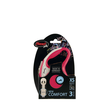 FLEXI COMFORT, XS, CINTA, 3m, HASTA 12Kg, ROJO