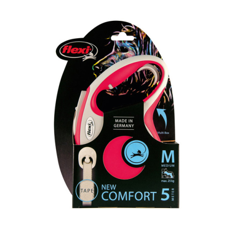 FLEXI COMFORT, M, CINTA, 5m, HASTA 25 Kg, ROJO