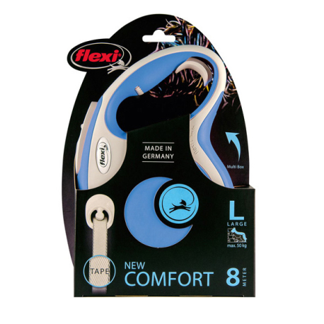FLEXI COMFORT, L, CINTA, 8m, HASTA 50 Kg,  AZUL