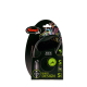 FLEXI BLACK DESIGN, S, CORDON, 5m, HASTA 12KG, NEGRO