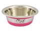 COMEDERO OSLO INOX.ANTIDES. ROSA 0,38L