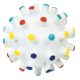 PELOTA VINILO CON PUNTITAS DE COLORES  6cm