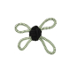 CUERDA DENTAL CON PELOTA Y ASAS  GLOW IN THE DARK 27,5cm - 140gr  (UMV 2uds.)