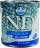 N&D DOG OCEAN BACALAO & CALABAZA ADULTO LATA 285GR (UMV 6uds)