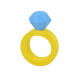DIAMOND RING 13cm (UMV 3uds.)